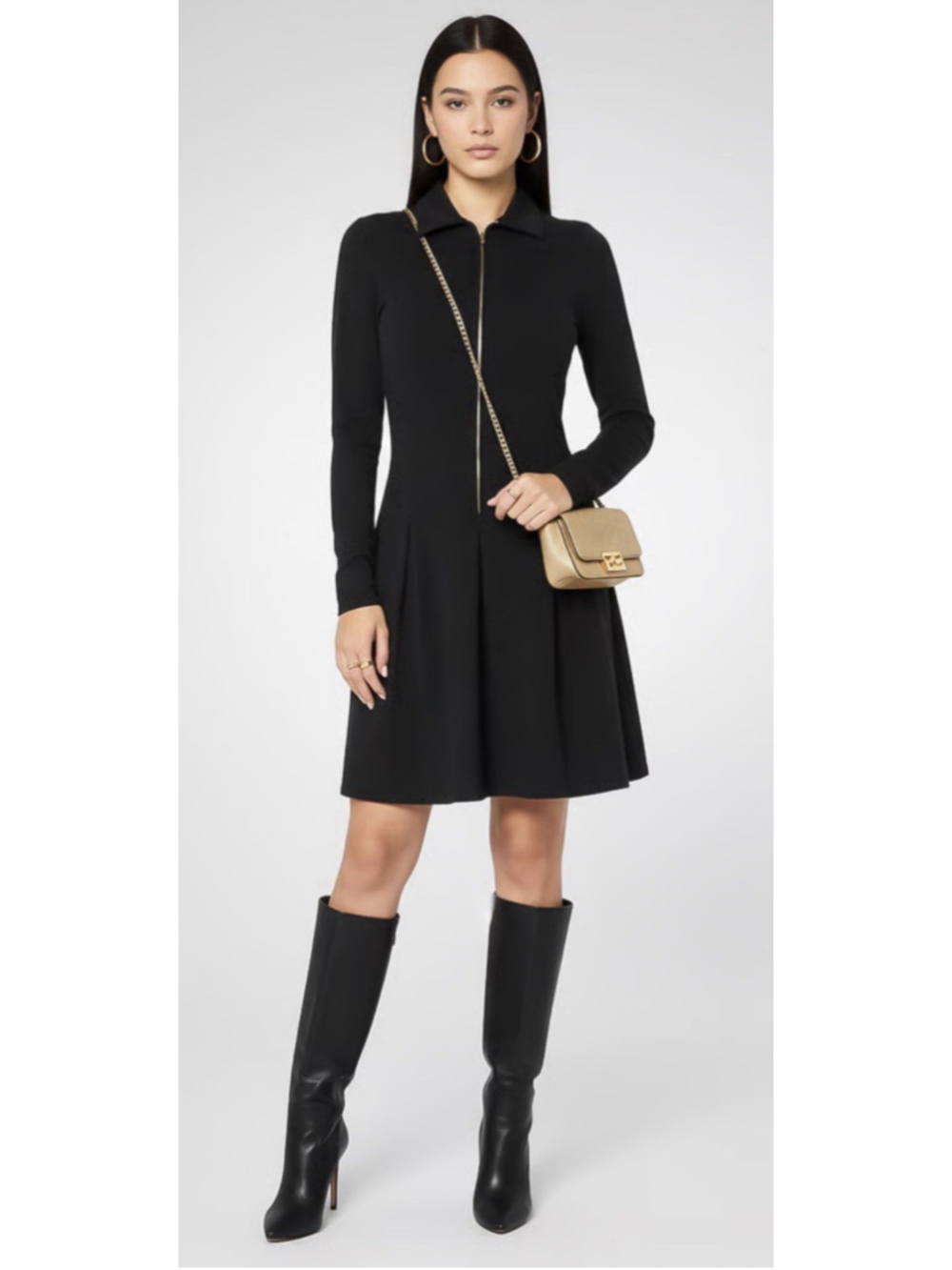 Lacoste Women 's Heather Mini Dress Size EU 38 (US M)